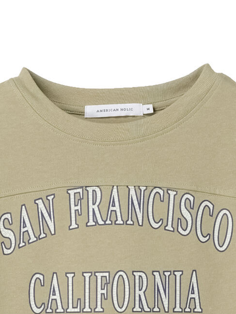  「ラガー切り替えロゴカットプルオーバー」|Tシャツ・カットソー|