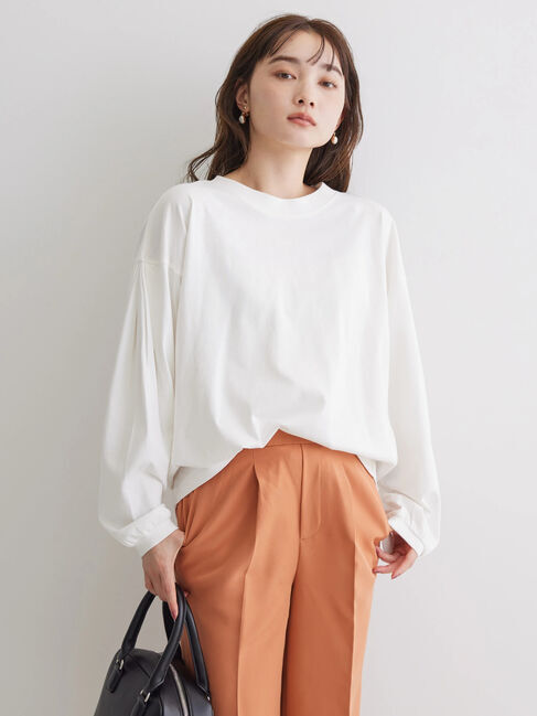 AMERICAN HOLIC「袖タックボリュームスリーブカットプルオーバー」|Tシャツ・カットソー|オフホワイト