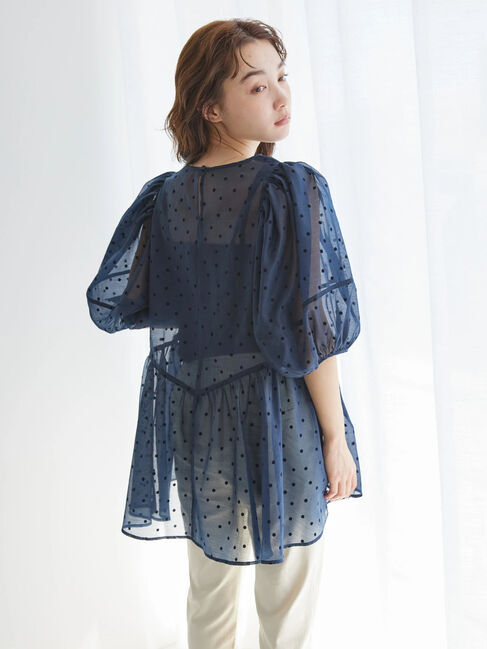AMERICAN HOLIC「フロッキードットティアードチュニック」|チュニック|
