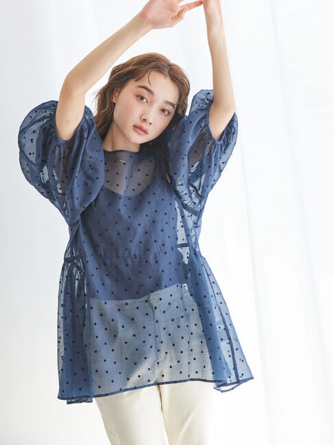 AMERICAN HOLIC「フロッキードットティアードチュニック」|チュニック|