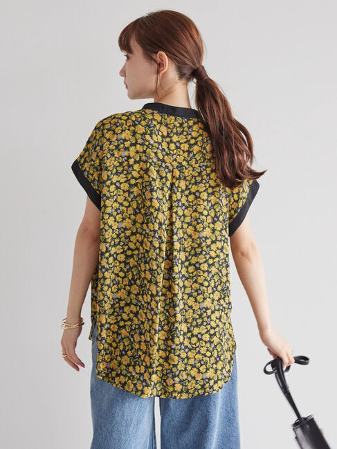 AMERICAN HOLIC「バイカラーアソートプリントブラウス」|シャツ・ブラウス|