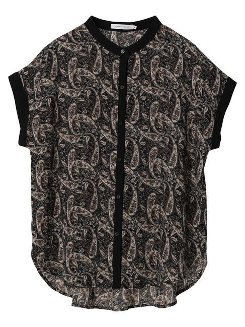 AMERICAN HOLIC「バイカラーアソートプリントブラウス」|シャツ・ブラウス|