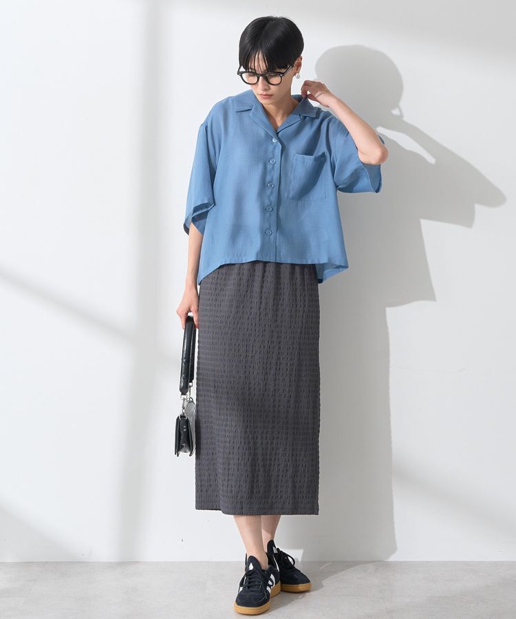 AMERICAN HOLIC「接触冷感シアー開襟半袖シャツ」|シャツ・ブラウス|