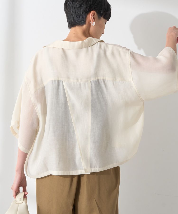 AMERICAN HOLIC「接触冷感シアー開襟半袖シャツ」|シャツ・ブラウス|