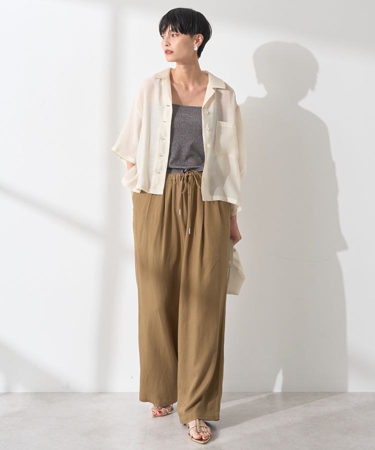 AMERICAN HOLIC「接触冷感シアー開襟半袖シャツ」|シャツ・ブラウス|