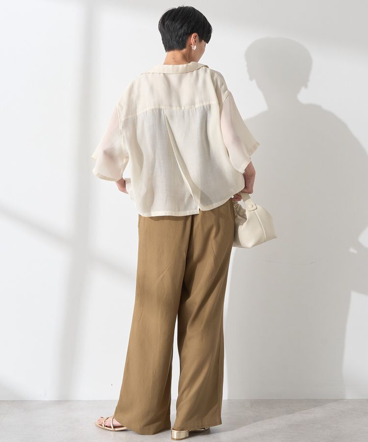 AMERICAN HOLIC「接触冷感シアー開襟半袖シャツ」|シャツ・ブラウス|