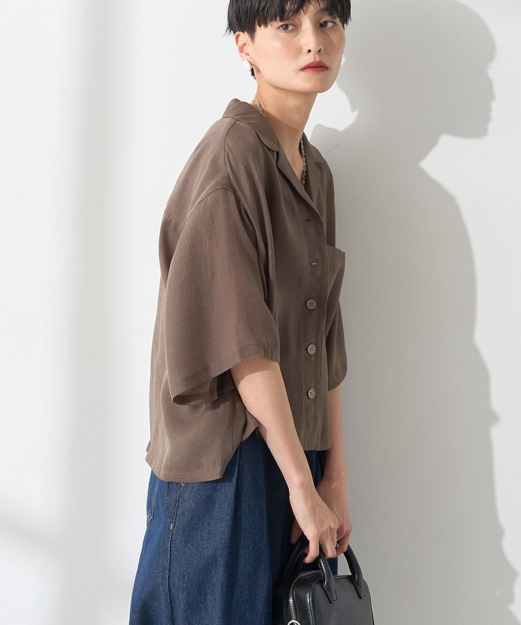 AMERICAN HOLIC「接触冷感シアー開襟半袖シャツ」|シャツ・ブラウス|