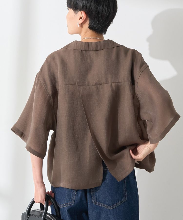 AMERICAN HOLIC「接触冷感シアー開襟半袖シャツ」|シャツ・ブラウス|