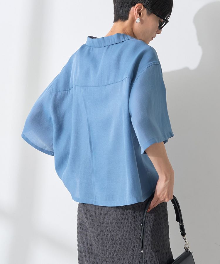 AMERICAN HOLIC「接触冷感シアー開襟半袖シャツ」|シャツ・ブラウス|