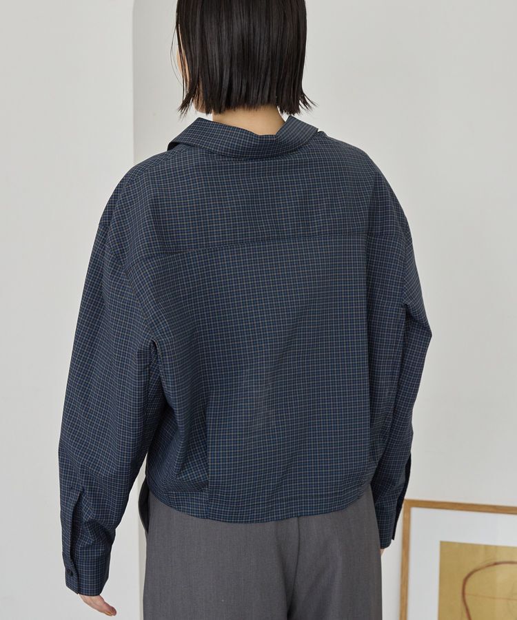 AMERICAN HOLIC「クロップド丈バックタックチェックシャツ」|シャツ・ブラウス|