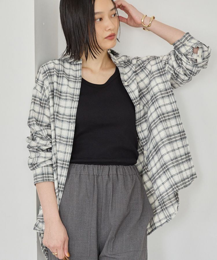 AMERICAN HOLIC「ビエラ起毛チェックシャツ」|シャツ・ブラウス|