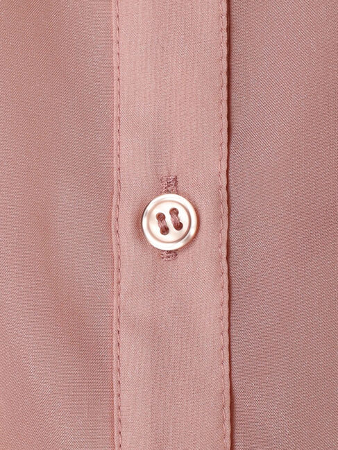 Green Parks「EGOIST　5分袖短丈シアーシャツ」|シャツ・ブラウス|