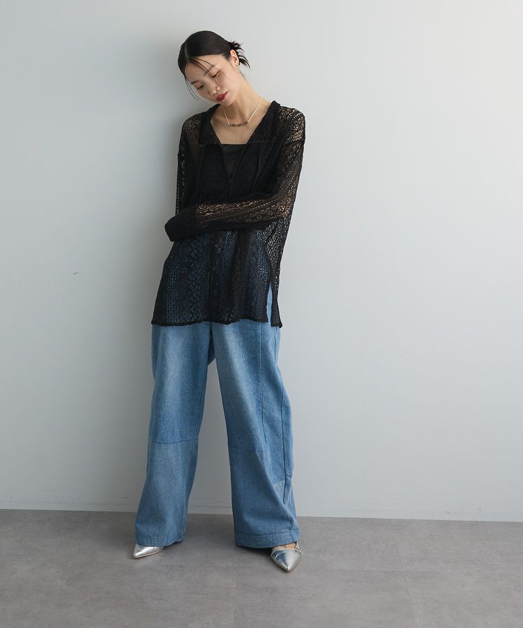 AnriettMusee「2WAYリボン付きレースシャツ」|シャツ・ブラウス|