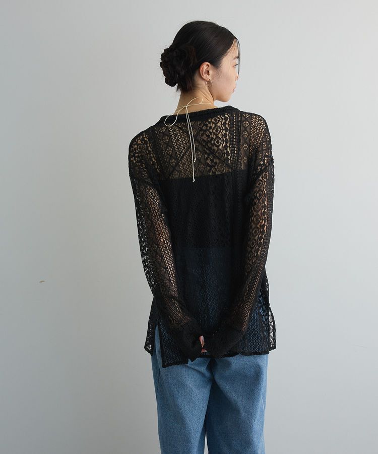 AnriettMusee「2WAYリボン付きレースシャツ」|シャツ・ブラウス|