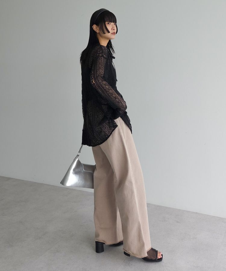 AnriettMusee「2WAYリボン付きレースシャツ」|シャツ・ブラウス|