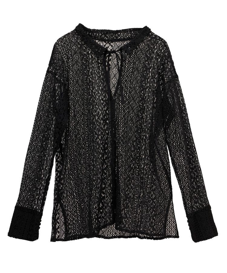 AnriettMusee「2WAYリボン付きレースシャツ」|シャツ・ブラウス|