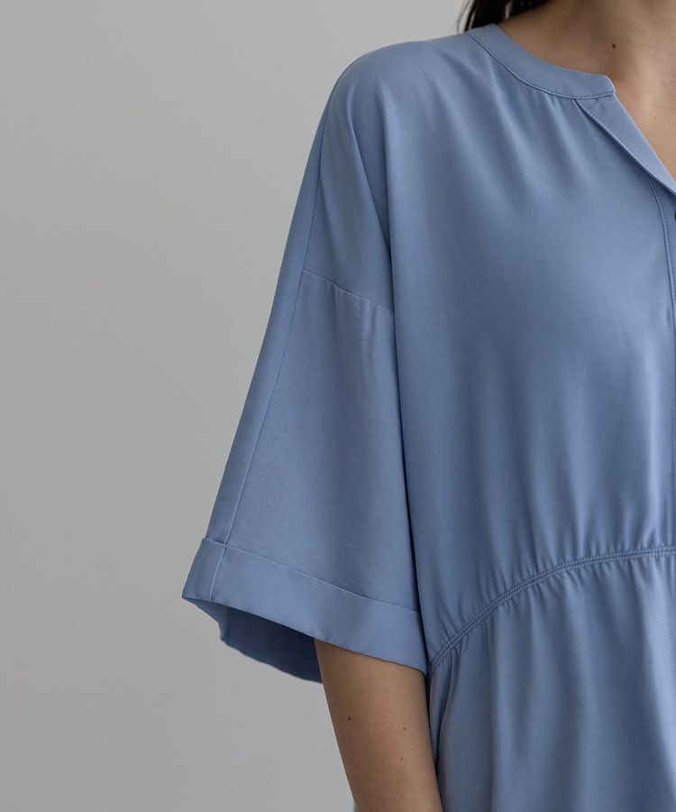 Editt by YECCA VECCA「ギャザーデザイン配色シャツ」|シャツ・ブラウス|