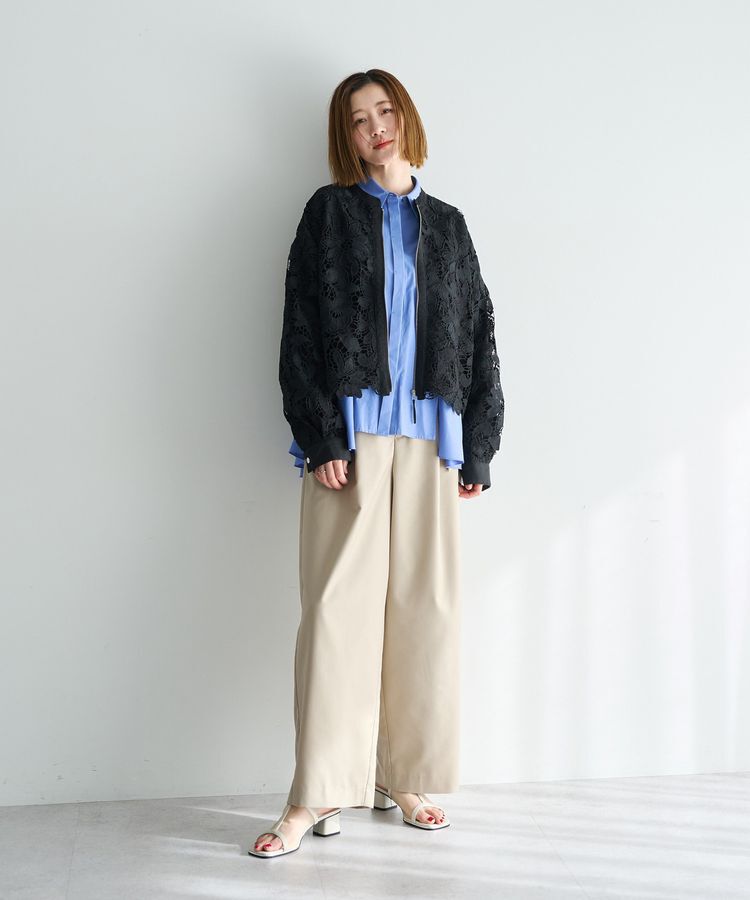 YECCA VECCA「レースブルゾン」|ブルゾン・スタジャン|