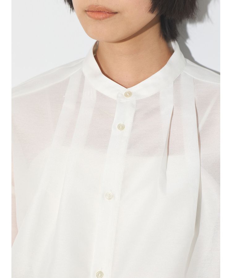 GARAGE OF GOOD CLOTHING「オーガンジースタンドカラーシャツ」|シャツ・ブラウス|