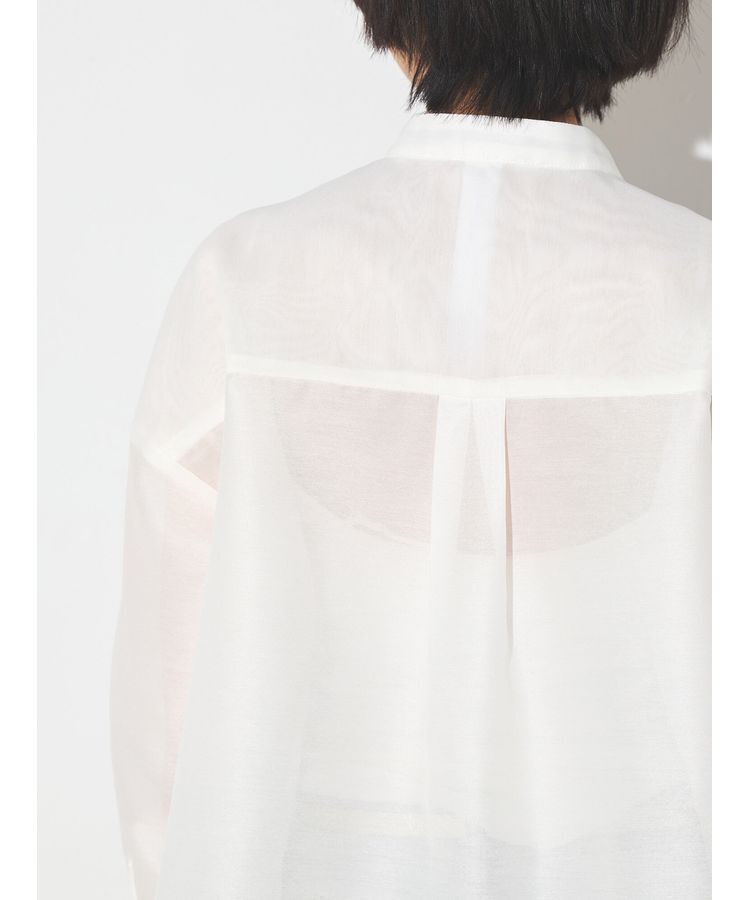 GARAGE OF GOOD CLOTHING「オーガンジースタンドカラーシャツ」|シャツ・ブラウス|