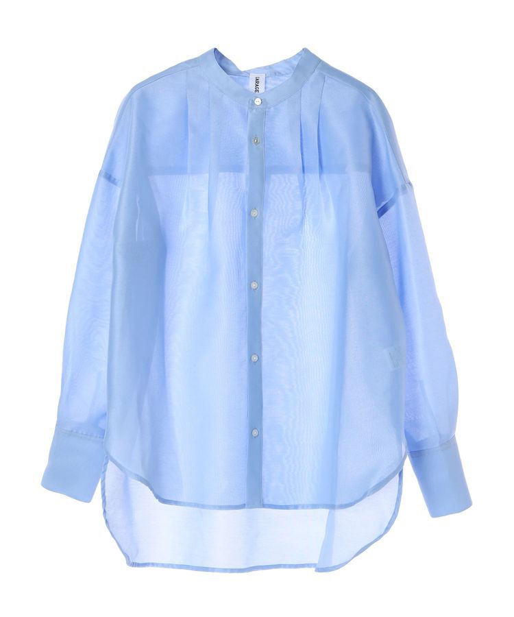 GARAGE OF GOOD CLOTHING「オーガンジースタンドカラーシャツ」|シャツ・ブラウス|