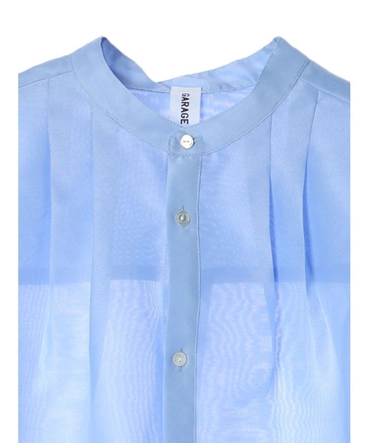 GARAGE OF GOOD CLOTHING「オーガンジースタンドカラーシャツ」|シャツ・ブラウス|