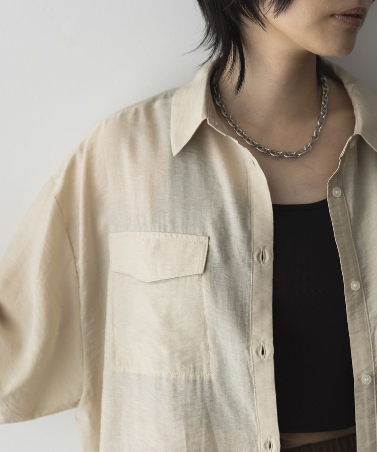 GARAGE OF GOOD CLOTHING「シアーBigシルエットシャツ」|シャツ・ブラウス|