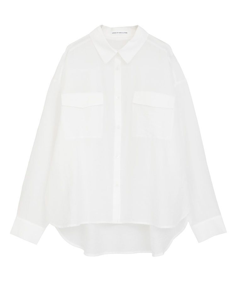 GARAGE OF GOOD CLOTHING「シアーBigシルエットシャツ」|シャツ・ブラウス|