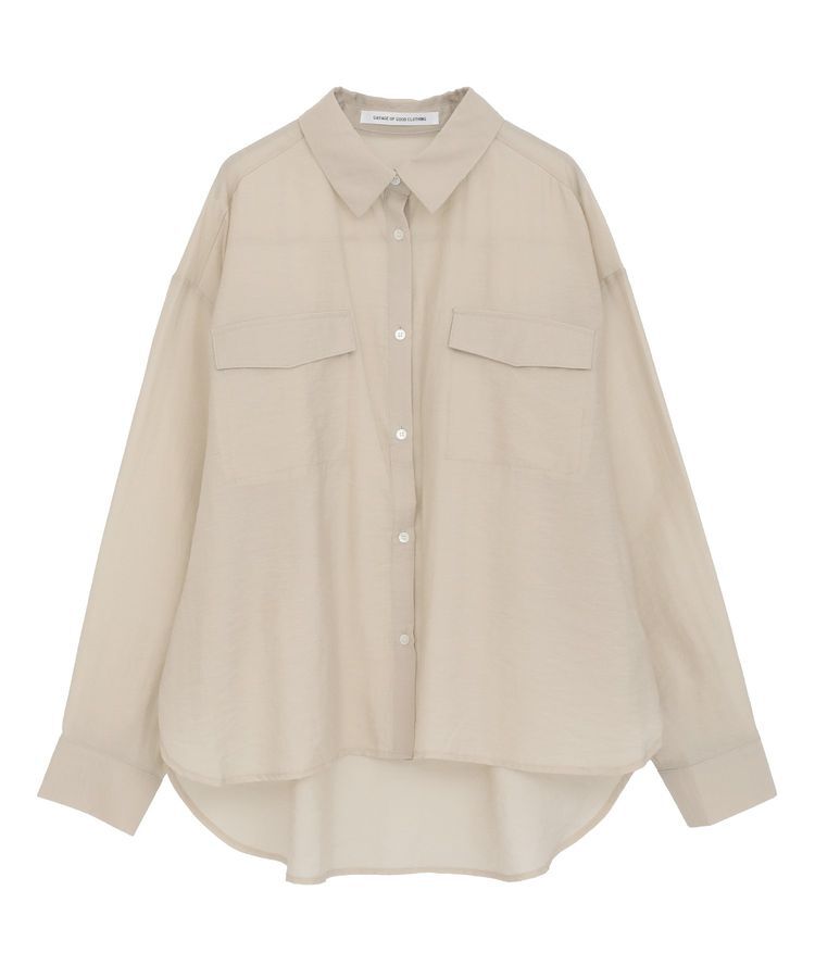 GARAGE OF GOOD CLOTHING「シアーBigシルエットシャツ」|シャツ・ブラウス|