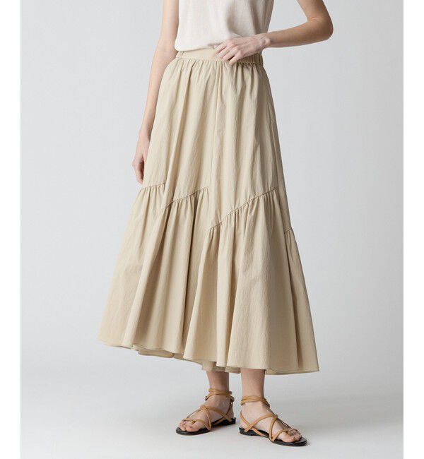 allureville「◇バイヤス切替ギャザースカート」|スカート|