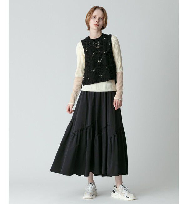 allureville「◇バイヤス切替ギャザースカート」|スカート|