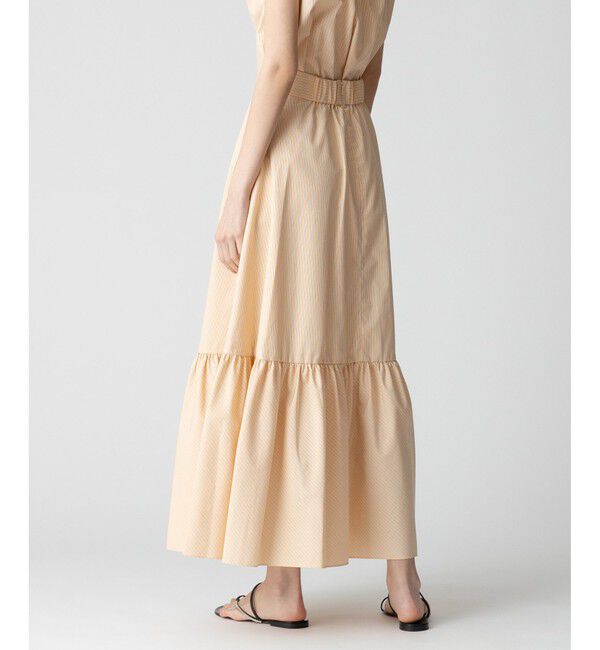 allureville「【セットアップ対応可能】ストライプアシメギャザースカート」|スカート|