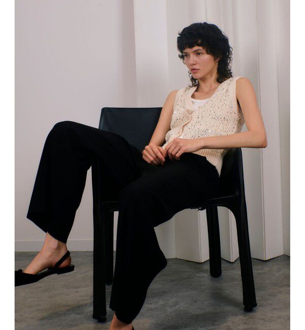 allureville「スパンコールニットジレ」|その他|