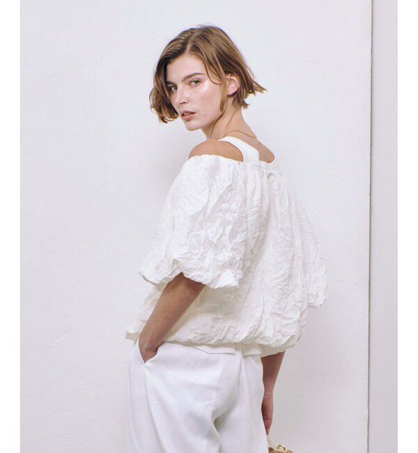 allureville「クリンクルワッシャーオフショルブラウス」|シャツ・ブラウス|