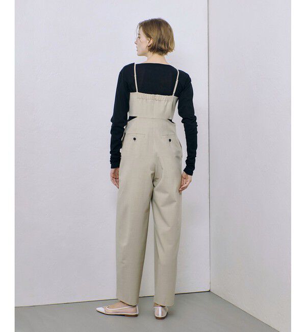 allureville「ストレッチトロサロペットパンツ」|オールインワン|