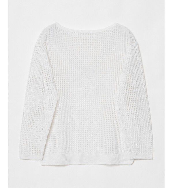 allureville「リネンコードメッシュプルオーバー」|ニット・セーター|