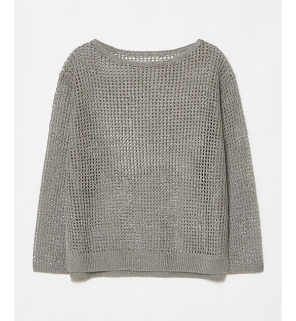 allureville「リネンコードメッシュプルオーバー」|ニット・セーター|