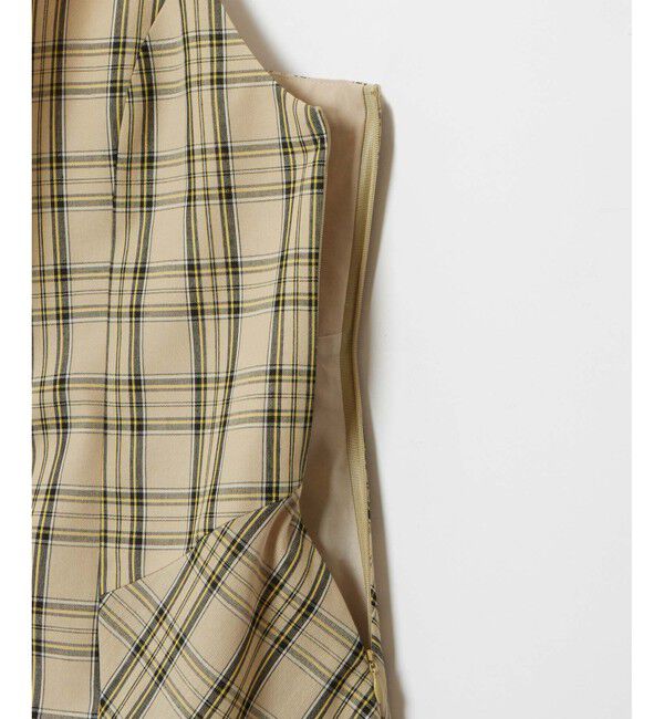 allureville「チェックバックコンシャスキャミワンピース」|ワンピース|