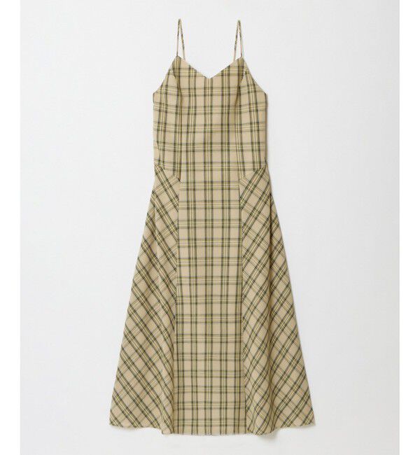 allureville「チェックバックコンシャスキャミワンピース」|ワンピース|