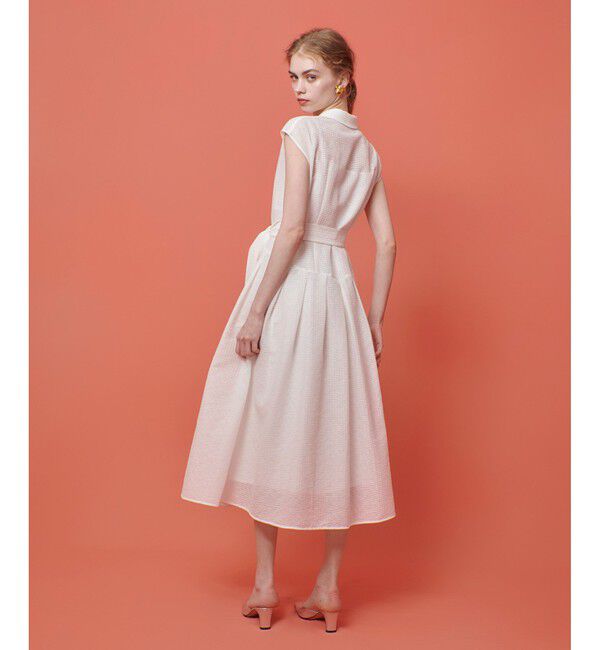 LOULOU WILLOUGHBY「【LOULOU WILLOUGHBY】シアージャガードテーラーワンピース」|ワンピース|