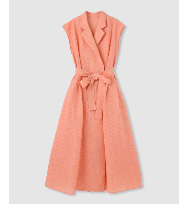 LOULOU WILLOUGHBY「【LOULOU WILLOUGHBY】シアージャガードテーラーワンピース」|ワンピース|オレンジ