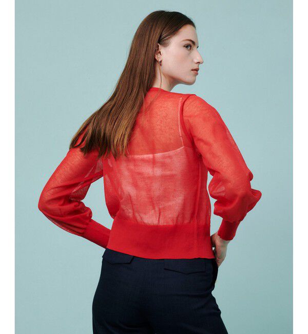 allureville「◇ シアーラミー混カーディガン」|カーディガン|