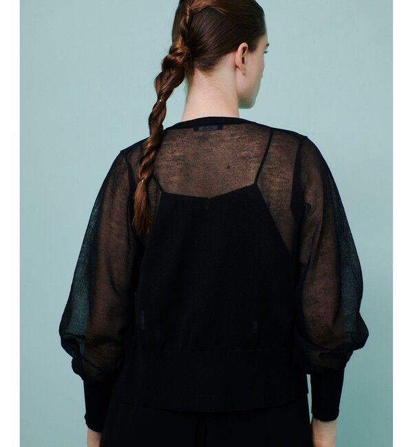 allureville「◇ シアーラミー混カーディガン」|カーディガン|