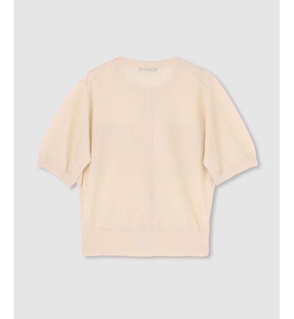 allureville「スパークシアー半袖カーディガン」|カーディガン|