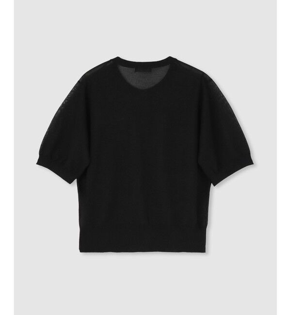 allureville「スパークシアー半袖カーディガン」|カーディガン|