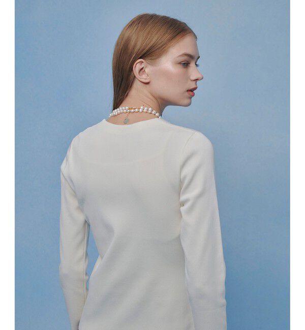 LOULOU WILLOUGHBY「【LOULOU WILLOUGHBY】ドレープアシメプルオーバー」|ニット・セーター|