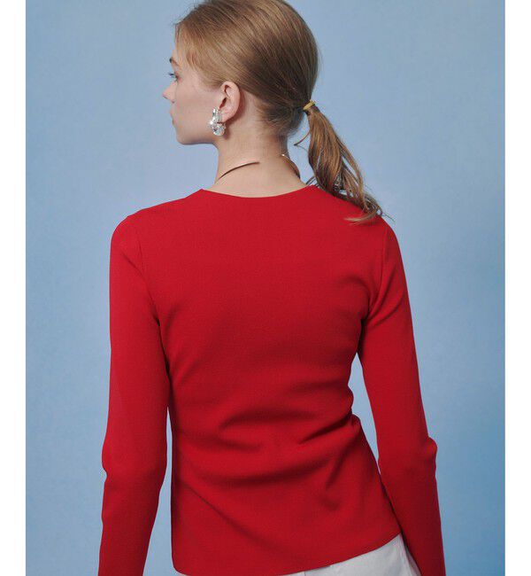 LOULOU WILLOUGHBY「【LOULOU WILLOUGHBY】ドレープアシメプルオーバー」|ニット・セーター|