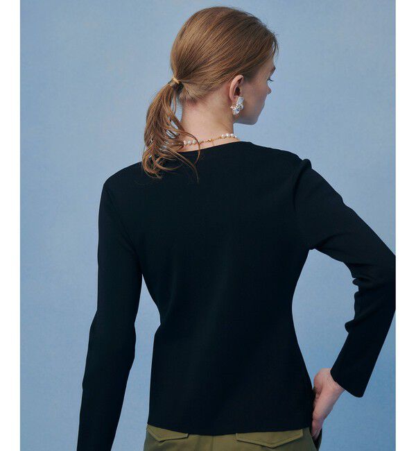 LOULOU WILLOUGHBY「【LOULOU WILLOUGHBY】ドレープアシメプルオーバー」|ニット・セーター|