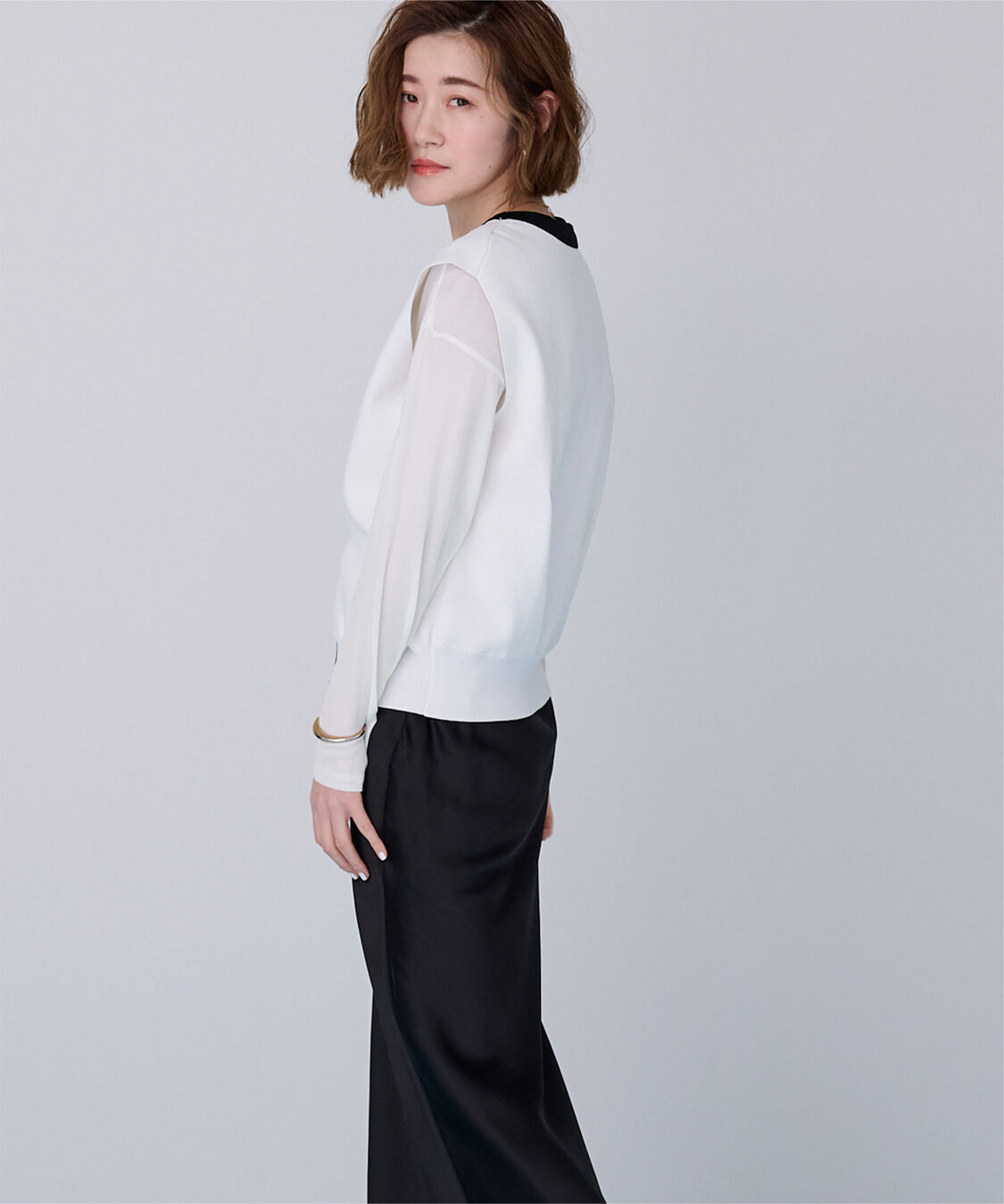 ur's「シアーボートネックプルオーバー」|Tシャツ・カットソー|