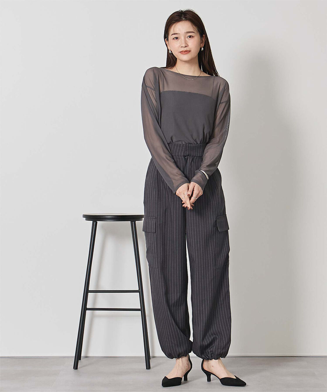 ur's「シアーボートネックプルオーバー」|Tシャツ・カットソー|